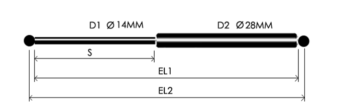 Gas Compression Springs 14 28