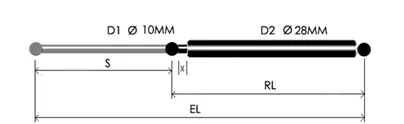 Gas Traction Springs 10 28 with damping