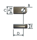 Eye end fittings Steel / Zamak part 2